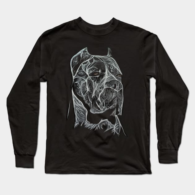 Cane Corso Painting Long Sleeve T-Shirt by SKornackiArt